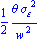 1/2*theta*sigma[epsilon]^2/w^2