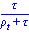 tau/(rho[t]+tau)