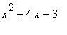 x^2+4*x-3