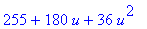 255+180*u+36*u^2