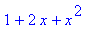 1+2*x+x^2