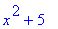 x^2+5