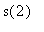 s(2)