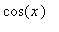 cos(x)