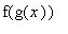 f(g(x))