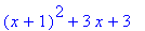(x+1)^2+3*x+3
