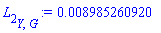 L[2][Y, G] := 0.8985260920e-2