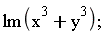 lm(x^3+y^3)