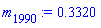 m[1990] := .3320