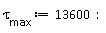 `&tau;__max` := 13600