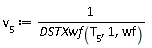 v[5] := 1/DSTXwf(T[5], 1, wf)