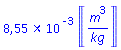 0.8552991072e-2*Units:-Unit(m^3/kg)