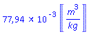 0.7794419292e-1*Units:-Unit(m^3/kg)