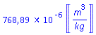 0.7688926948e-3*Units:-Unit(m^3/kg)