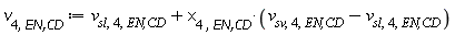 v[4, `EN,CD`] := Units:-Standard:-`+`(v[sl, 4, `EN,CD`], Units:-Standard:-`*`(x[4, `EN,CD`], Units:-Standard:-`+`(v[sv, 4, `EN,CD`], Units:-Standard:-`-`(v[sl, 4, `EN,CD`]))))