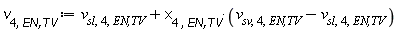 v[4, `EN,TV`] := Units:-Standard:-`+`(v[sl, 4, `EN,TV`], Units:-Standard:-`*`(x[4, `EN,TV`], Units:-Standard:-`+`(v[sv, 4, `EN,TV`], Units:-Standard:-`-`(v[sl, 4, `EN,TV`]))))