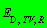 E[D, TV, R]