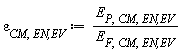 varepsilon[CM, `EN,EV`] := Units:-Standard:-`*`(E[P, CM, `EN,EV`], Units:-Standard:-`/`(E[F, CM, `EN,EV`]))
