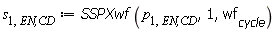 s[1, `EN,CD`] := SSPXwf(p[1, `EN,CD`], 1, wf[cycle])