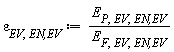 varepsilon[EV, `EN,EV`] := Units:-Standard:-`*`(E[P, EV, `EN,EV`], Units:-Standard:-`/`(E[F, EV, `EN,EV`]))