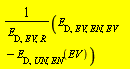 Units:-Standard:-`*`(Units:-Standard:-`+`(E[D, EV, EN, EV], Units:-Standard:-`-`(E[D, UN, EN](EV))), Units:-Standard:-`/`(E[D, EV, R]))
