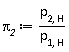 pi__2 := Units:-Standard:-`*`(p[2, H], Units:-Standard:-`/`(p[1, H]))