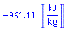 -961.1130480*Units:-Unit(kJ/kg)