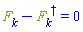 F[k](X)-Physics:-Dagger(F[k](X)) = 0