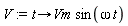V := proc (t) options operator, arrow; Vm*sin(omega*t) end proc