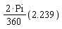 2.239*(2*Pi*(1/360))