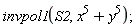 invpol1(S2, x^5+y^5)