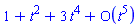 series(1+t^2+3*t^4+O(t^5),t,5)