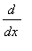 d/dx
