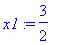 x1 := 3/2