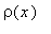 rho(x)