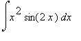 Int(x^2*sin(2*x),x)