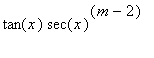 tan(x)*sec(x)^(m-2)