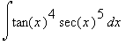 Int(tan(x)^4*sec(x)^5,x)