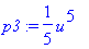 p3 := 1/5*u^5