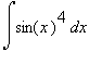Int(sin(x)^4,x)