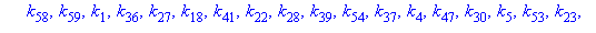 [k[10], k[51], k[34], k[60], k[49], k[17], k[33], k[57], k[2], k[9], k[19], k[42], k[3], k[35], k[26], k[25], k[44], k[58], k[59], k[1], k[36], k[27], k[18], k[41], k[22], k[28], k[39], k[54], k[37], ...