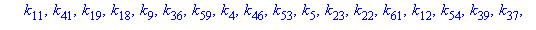 [k[57], k[33], k[52], k[42], k[2], k[35], k[51], k[10], k[49], k[27], k[1], k[60], k[50], k[17], k[44], k[43], k[26], k[11], k[41], k[19], k[18], k[9], k[36], k[59], k[4], k[46], k[53], k[5], k[23], k...