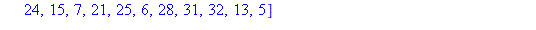 `P: `, [17, 22, 18, 14, 29, 30, 27, 2, 23, 20, 11, 8, 26, 19, 3, 4, 9, 1, 10, 12, 16, 24, 15, 7, 21, 25, 6, 28, 31, 32, 13, 5]