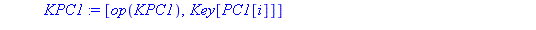 proc (Key::list) local i, k, PC1, PC2, ks, C, D, CD, KPC1, KI; ks := [1, 1, 2, 2, 2, 2, 2, 2, 1, 2, 2, 2, 2, 2, 2, 1]; PC1 := [57, 49, 41, 33, 25, 17, 9, 1, 58, 50, 42, 34, 26, 18, 10, 2, 59, 51, 43, ...