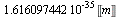 `+`(`*`(1.616097442, `*`(`^`(10, -35), `*`(Unit(m)))))