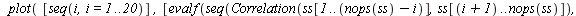 restart; -1; randomize(); -1; with(Statistics); -1; `:=`(a, 0); -1; `:=`(b, .9); -1; `:=`(n, 1000); -1; `:=`(r, Sample(RandomVariable(Normal(0, 1)), n)); -1; `:=`(s[1], 0); -1; for i from 2 to n do `:...