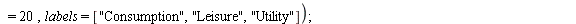 restart; 1; `:=`(beta, .5); -1; plot3d(`*`(`^`(C, beta), `*`(`^`(L, `+`(1, `-`(beta))))), C = 0 .. 20, L = 0 .. 20, axes = boxed, style = patchcontour, color = grey, contours = 20, labels = [