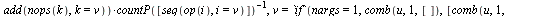`assign`(makeCTR_s, proc (N) [seq(k[i] = add(`/`(`*`(mul(mu[k], k = v), `*`(`^`(-1, `+`(nops(v), `-`(1))), `*`(factorial(`+`(nops(v), `-`(1))), `*`(factorial(i))))), `*`(mul(`*`(`^`(factorial(x), numb...