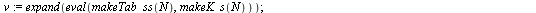 `assign`(ks, proc (N) local u, v; `assign`(v, expand(eval(makeTab_ss(N), makeK_s(N)))); `assign`(u, [seq(`^`(x, i) = `*`(`^`(-1, `+`(i, `-`(1))), `*`(factorial(`+`(i, `-`(1))), `*`(fd(`+`(N, `-`(1)), ...