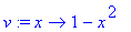 v := proc (x) options operator, arrow; 1-x^2 end pr...